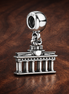 Classical Gate Landmark Charm - Classical Gate Landmark Charm — display on walnut