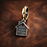 Grandma Star Tag Charm - Grandma Star Tag Charm — display on walnut