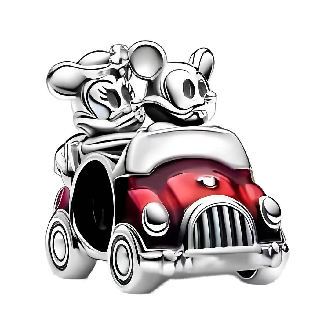 Mickey Minnie Red Car - Mickey Minnie Red Car Charm — product