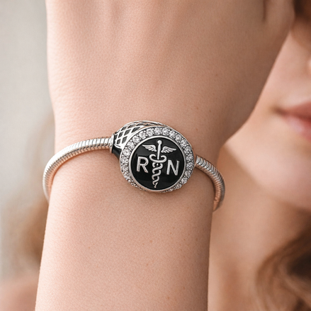 RN Nurse Charm - RN Nurse Charm — worn on wrist