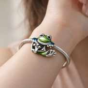 Climbing Frog Charm — worn on wrist
