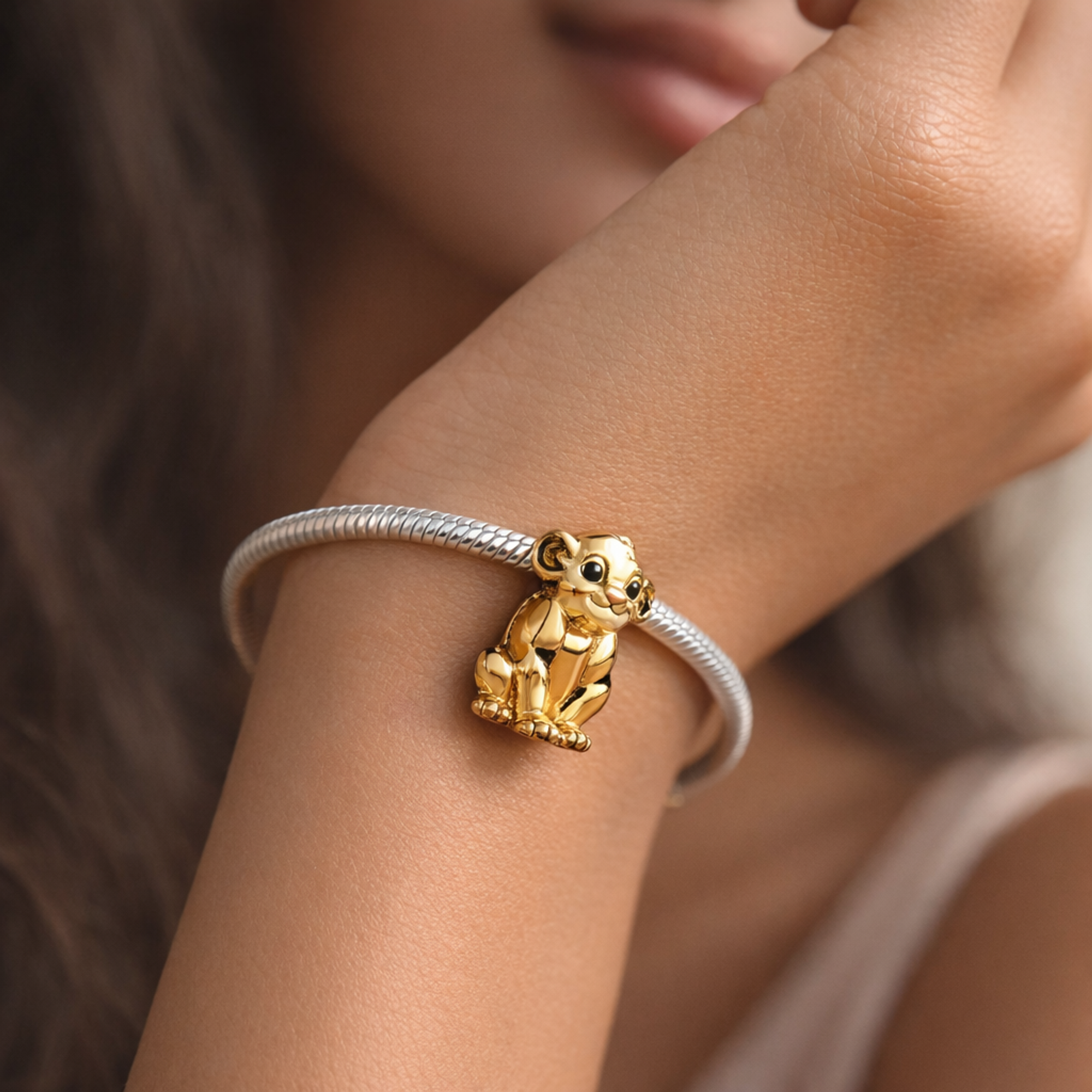 Disney The Lion King Simba Charm — worn on wrist