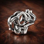 Octopus Wrap Around - Octopus Wrap Around — display on walnut