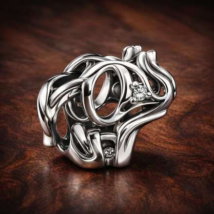 Octopus Wrap Around - Octopus Wrap Around — display on walnut
