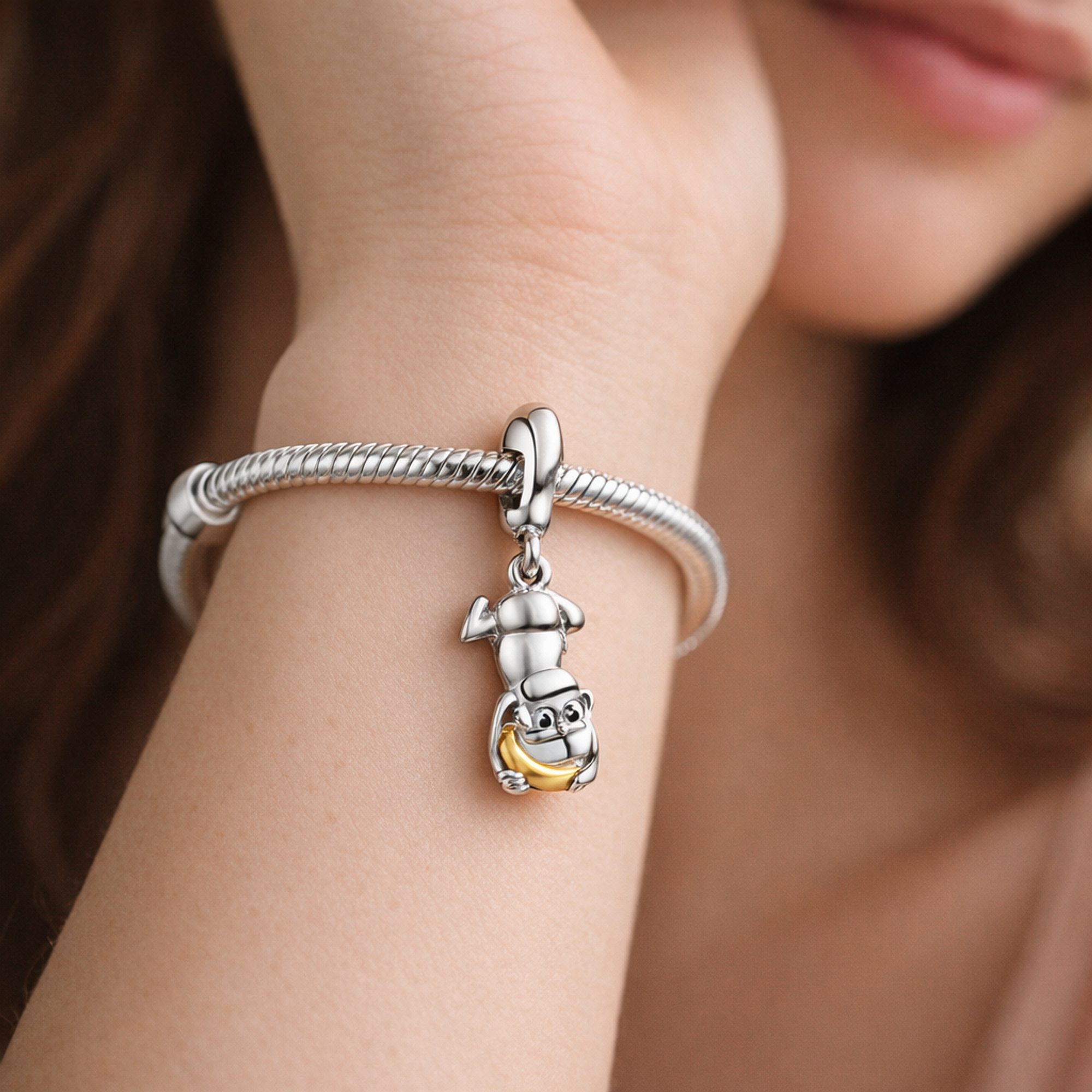Donald Duck Upside-Down Charm - Donald Duck Upside-Down Charm — worn on wrist