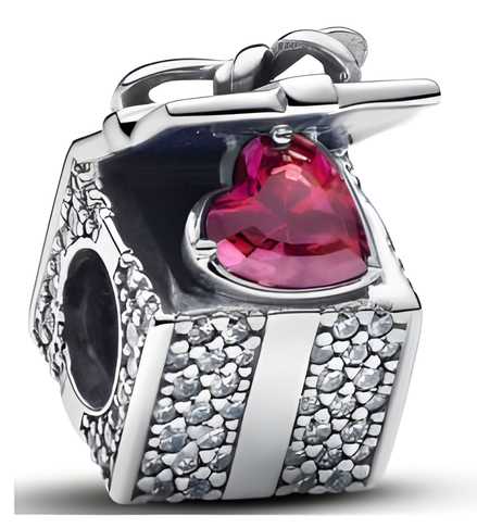 Pink Stone Shopping Bag - Pink Stone Shopping Bag Charm