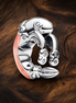 Disney Mickey Mouse Cupid Charm — display on walnut