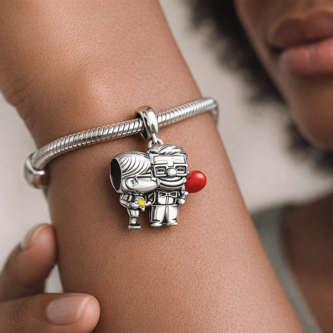 Up-Inspired Couple Balloon Charm - Adventure Couple Balloon Charm — worn on wrist