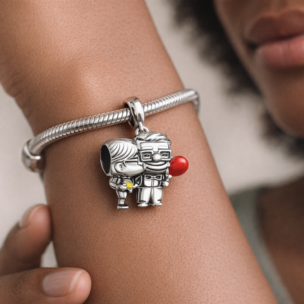 Up-Inspired Couple Balloon Charm - Adventure Couple Balloon Charm — worn on wrist