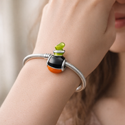 Penguin Bead - Penguin Bead Charm — worn on wrist