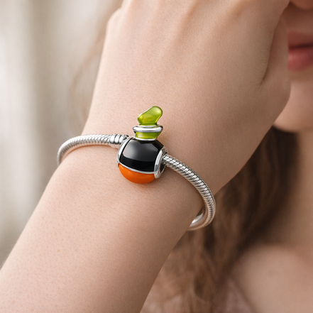 Penguin Bead - Penguin Bead Charm — worn on wrist