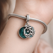 Animal Moon Dangle - Animal Moon Dangle Charm — worn on wrist
