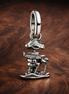Beach Signpost Charm - Beach Signpost Charm — display on walnut