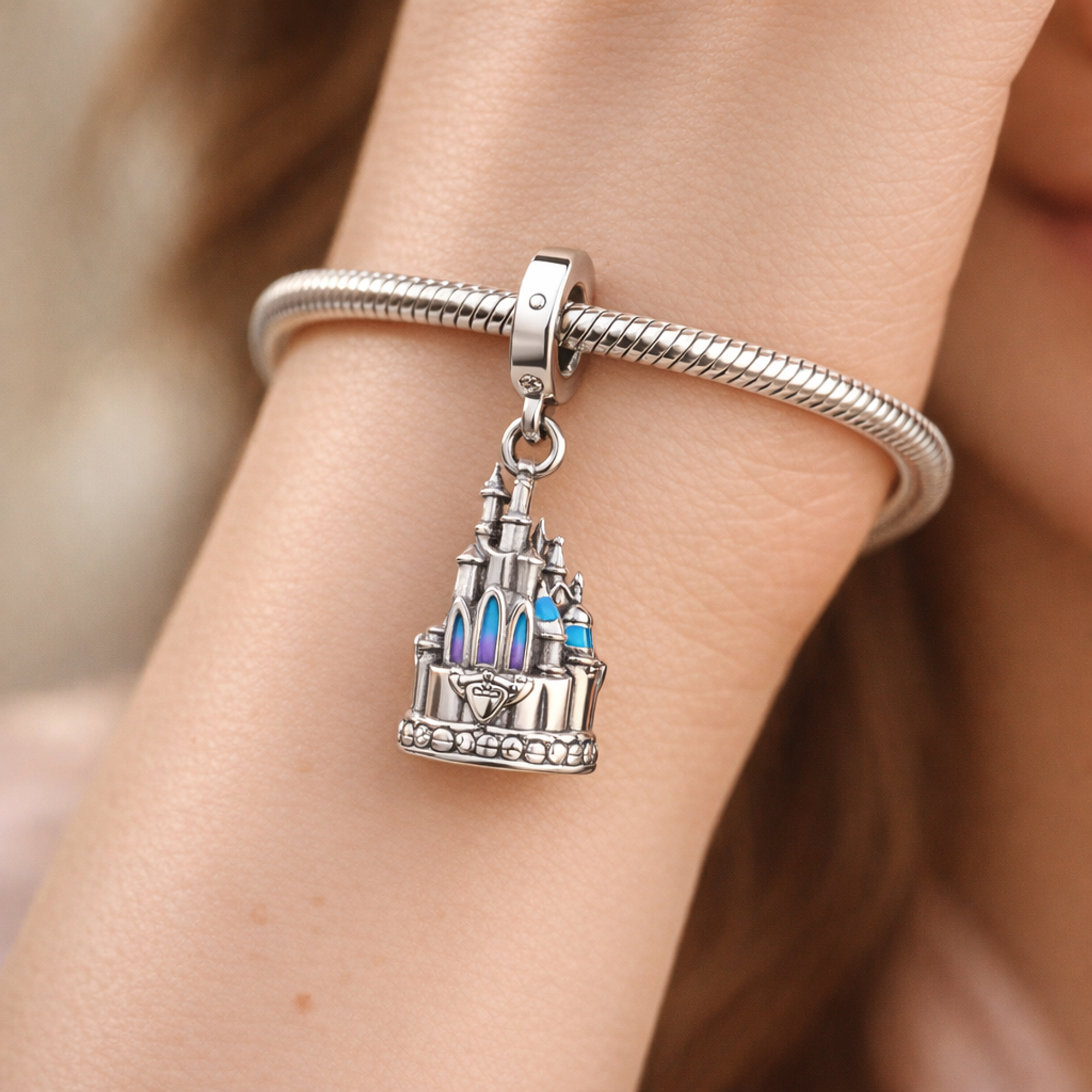 Disney Castle Charm - Disney Castle Charm — worn on wrist