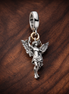 Cupid Dangle Charm - ZZ1883_1 — display on walnut