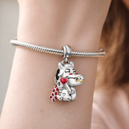 Horse with Red Heart - Horse with Red Heart Charm — worn on wrist