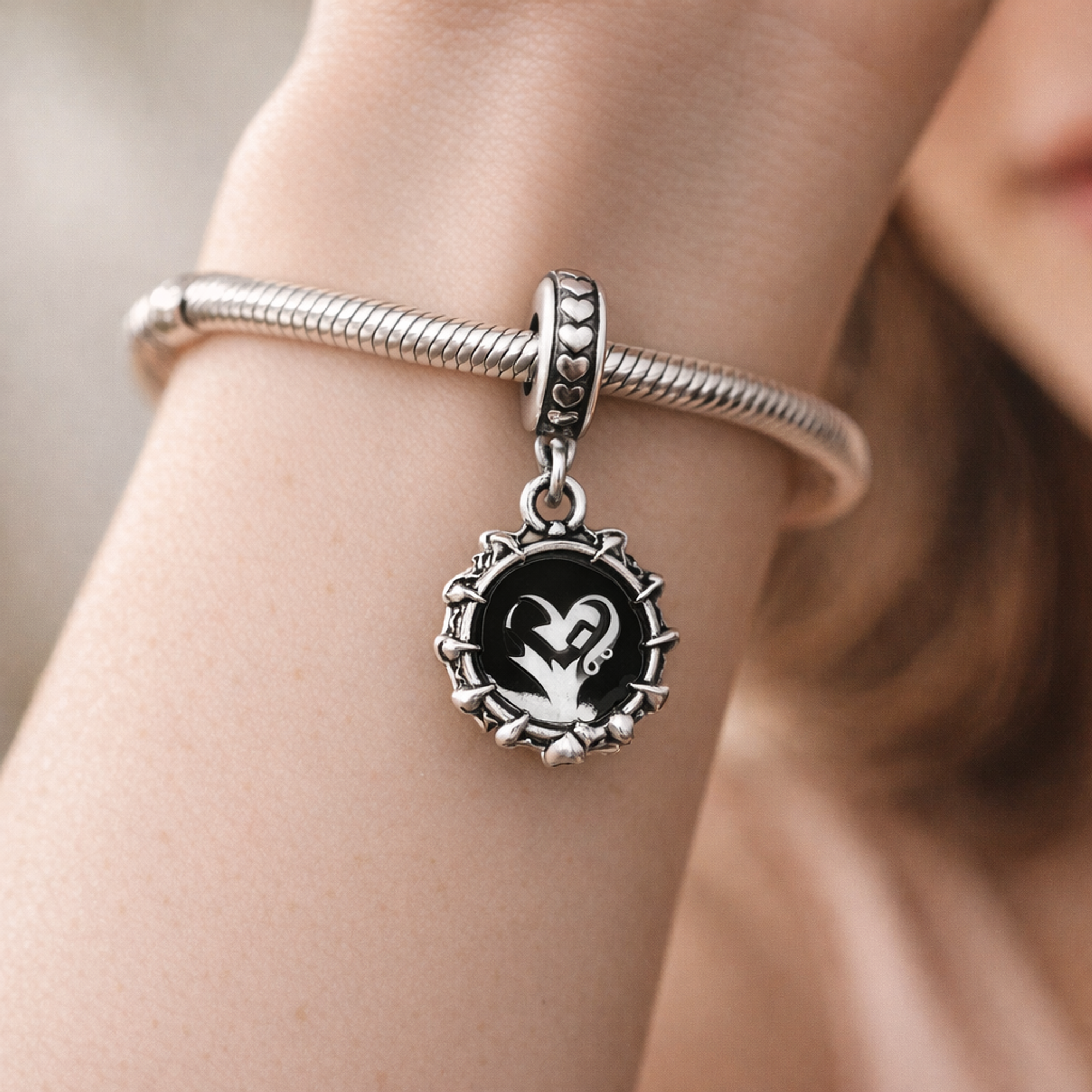 Healthcare Heart Charm - Healthcare Heart Charm — worn on wrist