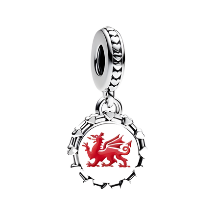 Welsh Dragon Medallion Charm - ZZ1910