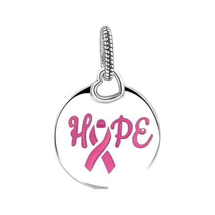 Hope Ribbon Dangle Charm - ZZ1914