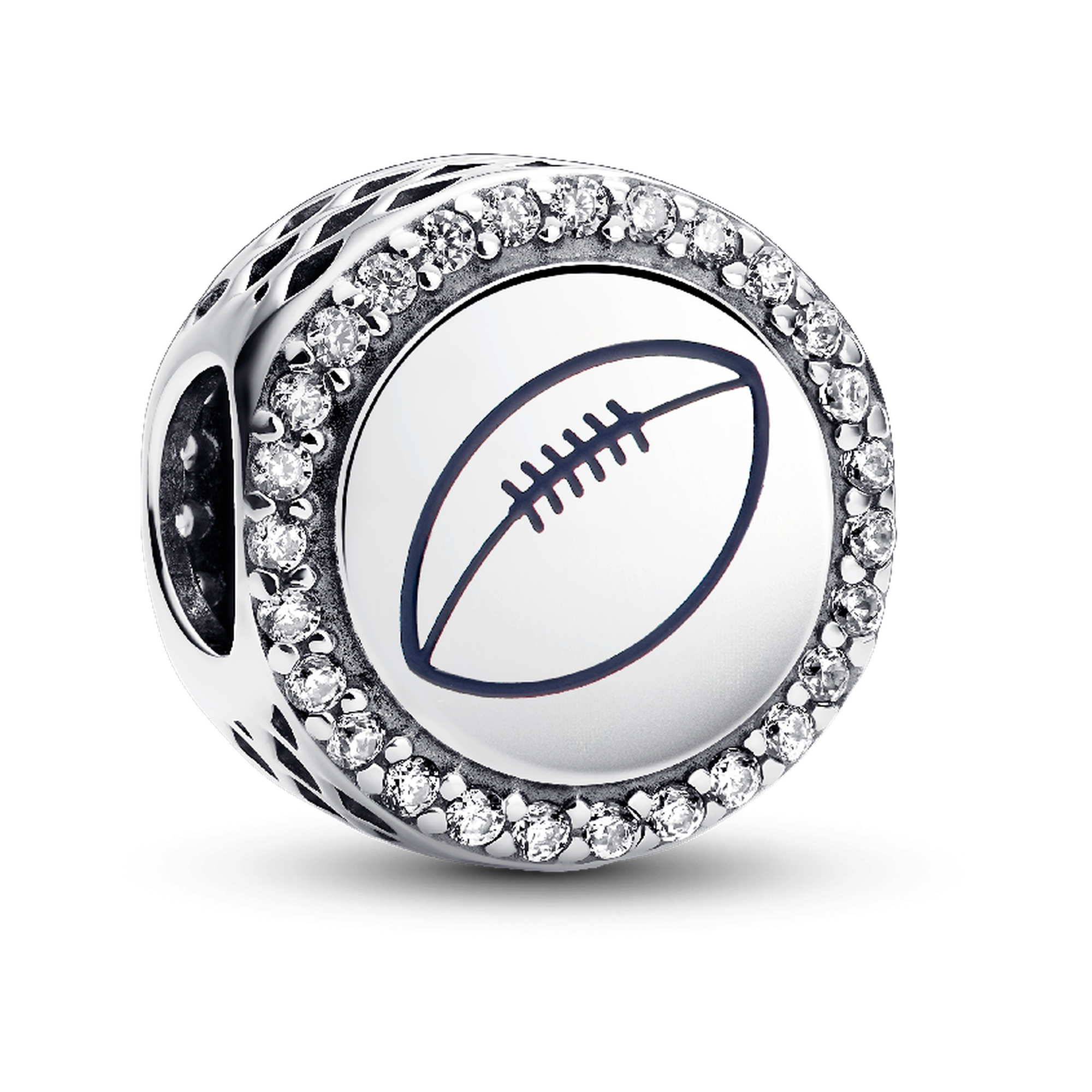 Engravable Football Charm - ZZ1932 - 792016CZ_E073 image 1