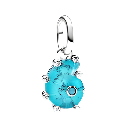 Turquoise Flower Charm - ZZ1961