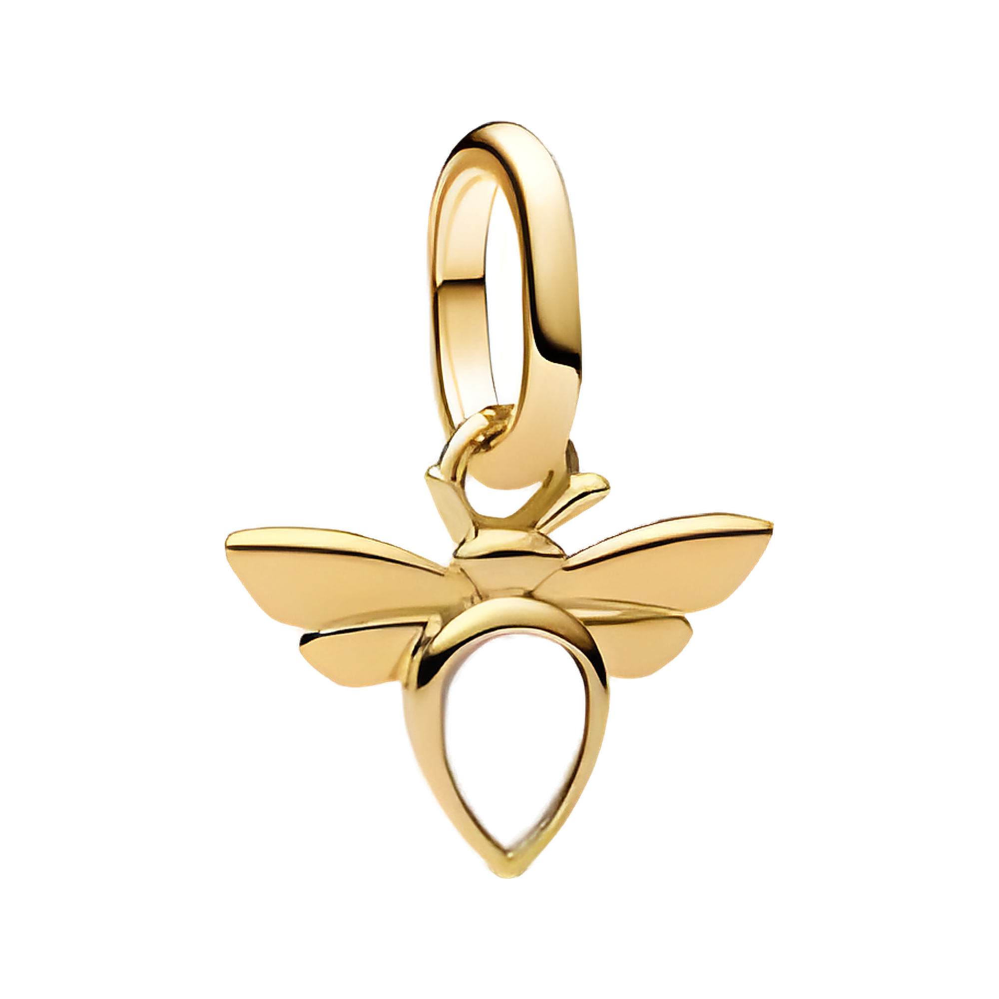 Gold Tinker Bell Silhouette Charm - ZZ1970