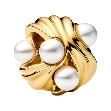 Shell Pearl Cluster Charm - ZZ1988
