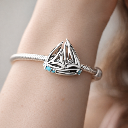 Sailboat Charm — worn on wrist