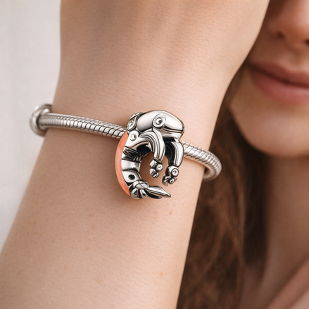 Shrimp Charm — worn on wrist