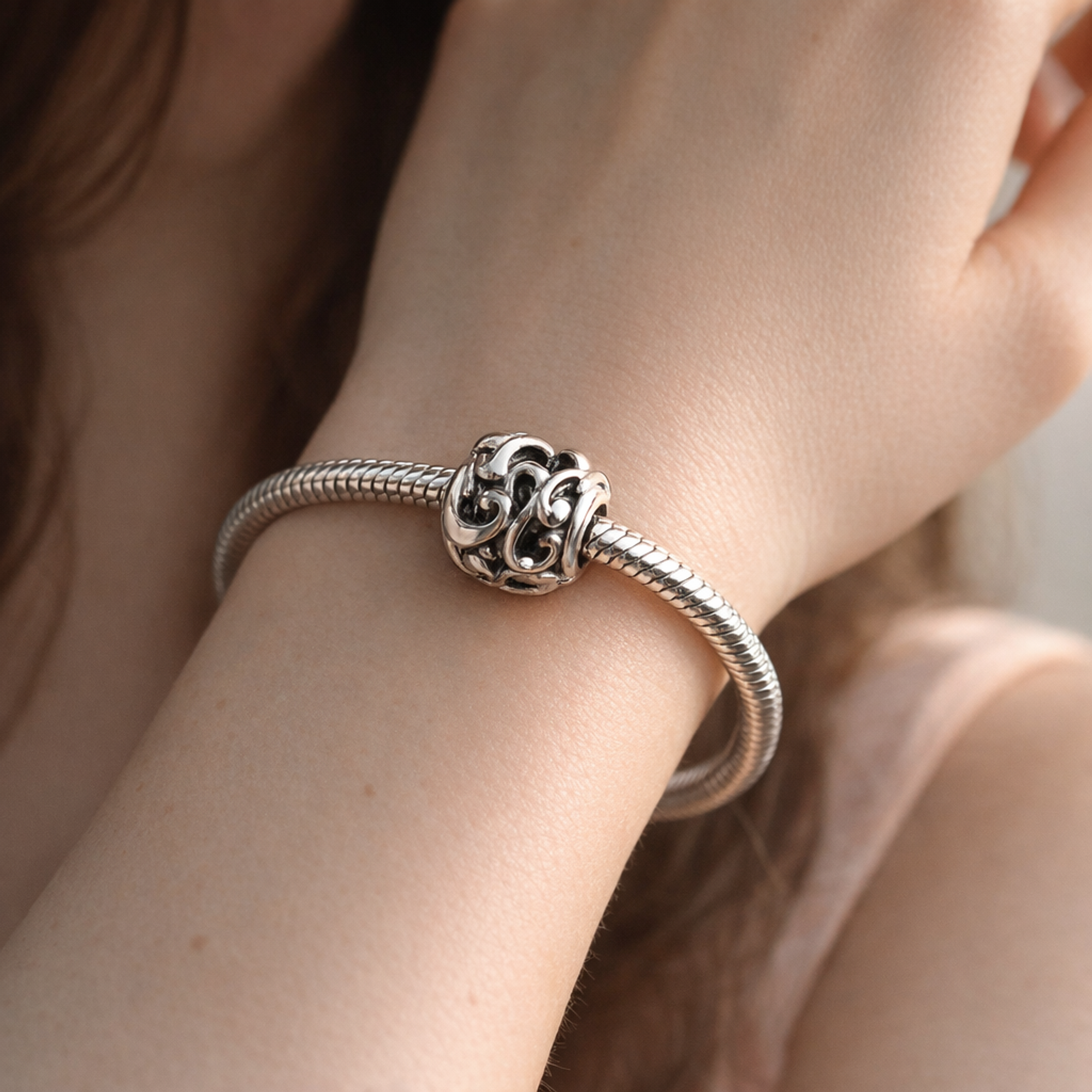 Disney Goofy Openwork Charm — worn on wrist