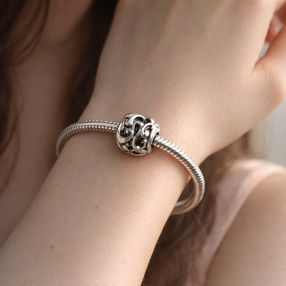 Disney Goofy Openwork Charm — worn on wrist