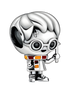 Wizard Boy Character Lightning Bolt & Glasses - Sterling Silver Wizard Boy Character Charm With Lightning Bolt & Glasses — product