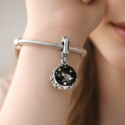 Dragon Star Medallion - Dragon Star Medallion Charm — worn on wrist