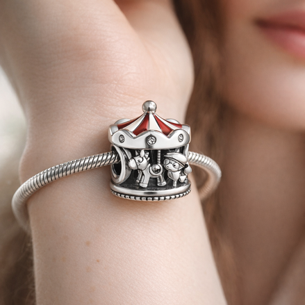 Carousel Bead - Carousel Bead Charm — worn on wrist