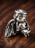 Angel of Love Charm — display on walnut