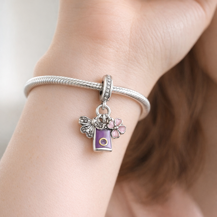 Cat Shopping Bags Dangle - Playful Cat Gift Bag Dangle Charm — worn on wrist