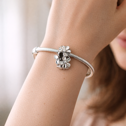 Silver Character Cluster - Tiny Friends Silver Charm — worn on wrist