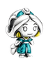 Princess Jasmine Teal Charm - Jasmine Teal Outfit Mini Charm — product