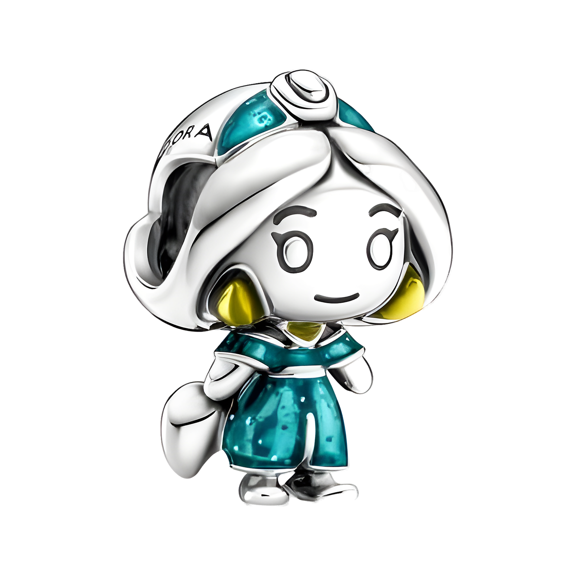 Princess Jasmine Teal Charm - Jasmine Teal Outfit Mini Charm — product