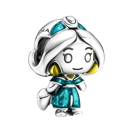 Princess Jasmine Teal Charm - Jasmine Teal Outfit Mini Charm — product
