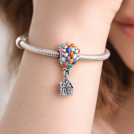 Disney Pixar Up House & Balloons Charm — worn on wrist