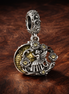Disney Beauty and the Beast Dancing Dangle Charm — display on walnut
