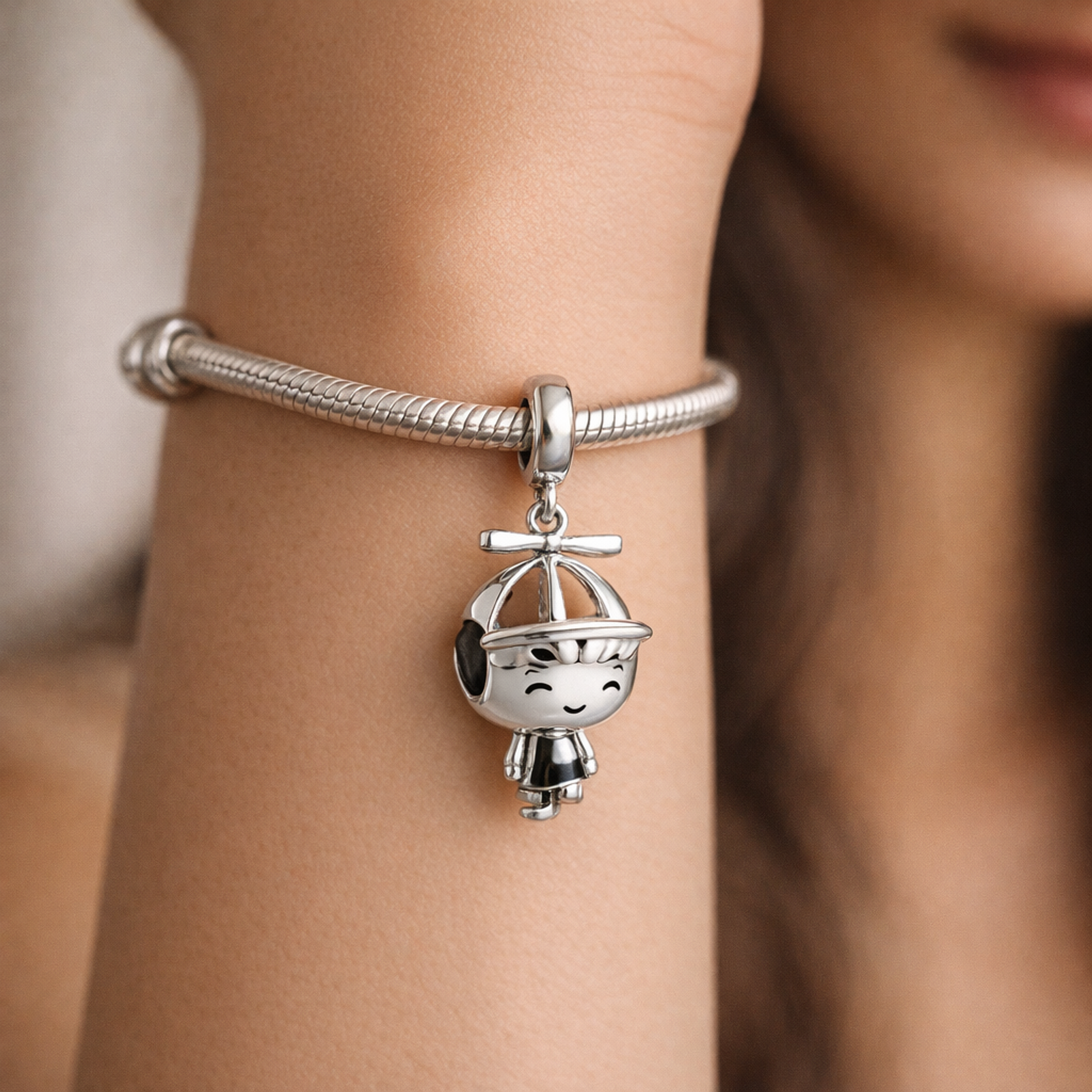 Little Boy Charm — worn on wrist