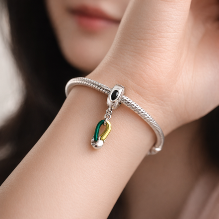 Flip-flop Dangle Charm — worn on wrist