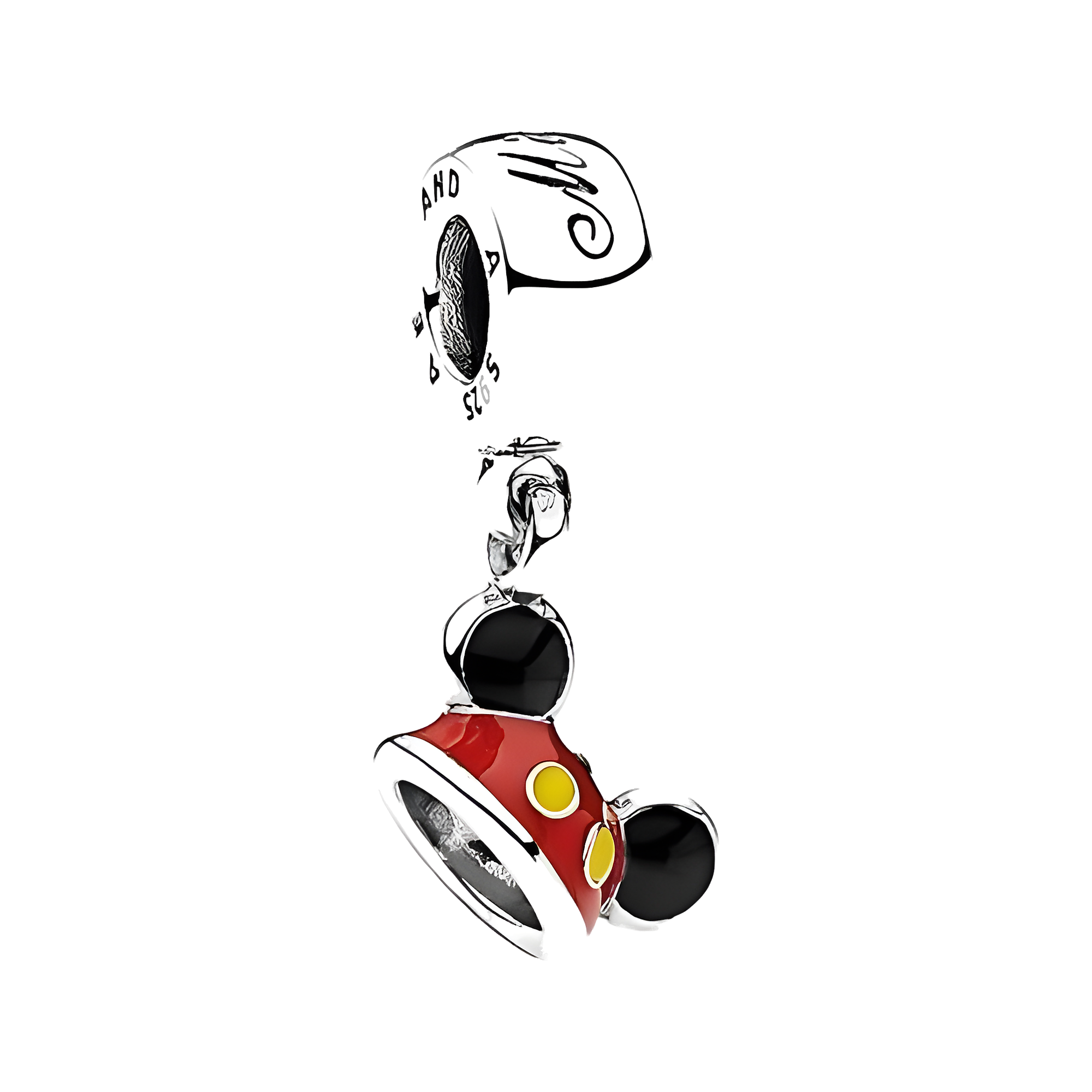 Mickey Red Shorts Dangle - Mickey Red Shorts Dangle Charm — product