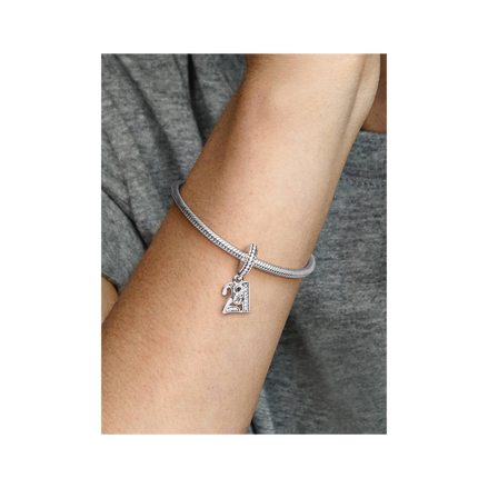 21st Celebration Dangle Charm - ZZ889 - 797263CZ image 2