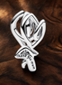 Running Donald Dangle - Running Donald Duck Dangle Charm — display on walnut