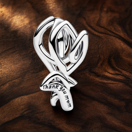 Running Donald Dangle - Running Donald Duck Dangle Charm — display on walnut