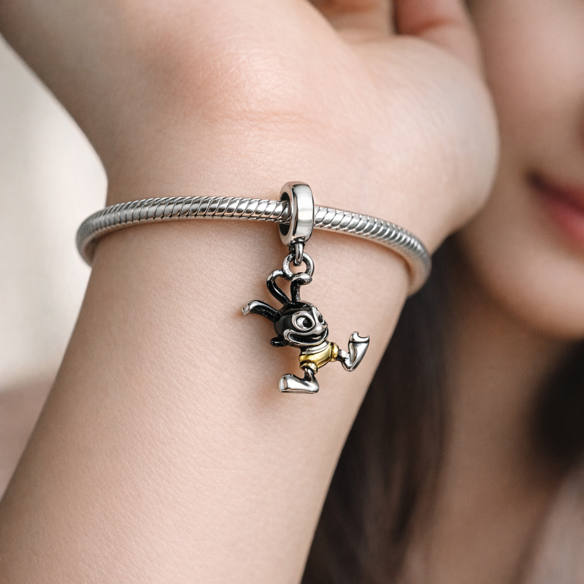 Running Donald Dangle - Running Donald Duck Dangle Charm — worn on wrist
