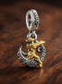 Disney Tinker Bell Celestial Night Dangle Charm — display on walnut